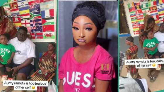 Actress Aunty Ramota storms off as fans take photos with her colleague Aunty Ajara: “Too jealous”