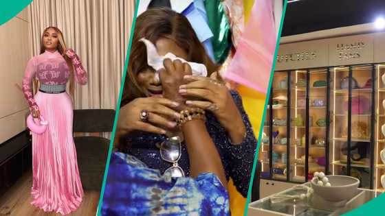 Veekee James gifts her mum a fashion store, her reaction trends: "It made me teary"