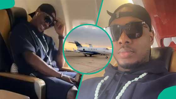 "Grateful": Ighalo flaunts private jet as he flies out of Nigeria after lavish 36th birthday party