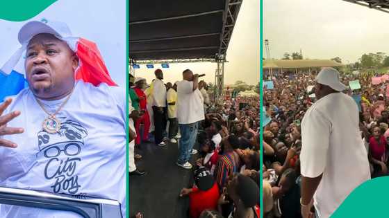 2027: Cubana Chiefpriest storms Nekede Poly, pledges to pay 1,000 students’ fees, donates buses