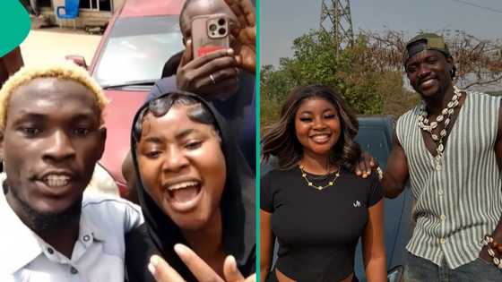 VeryDarkMan: Netizens react to moment JojoofLele was introduced as VDM's wife at Abuja protest