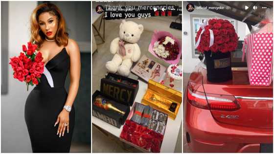 Joro to Joro? Internet users react as Mercy Eke shows off impressive gift from her fans on Valentine’s Day