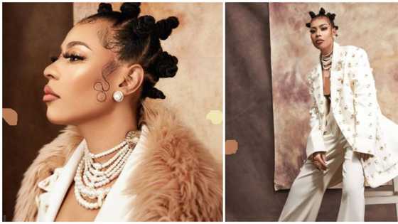 BBNaija star Nini wows fans with edgy pantsuit look in Tiannah Empire-styled shoot