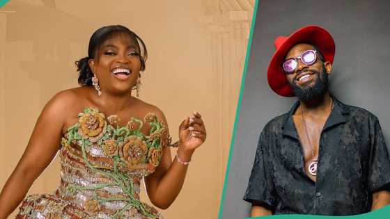 Sweet moment Funke Akindele appreciated D'banj for abandoning his project to support her: "Thank u"