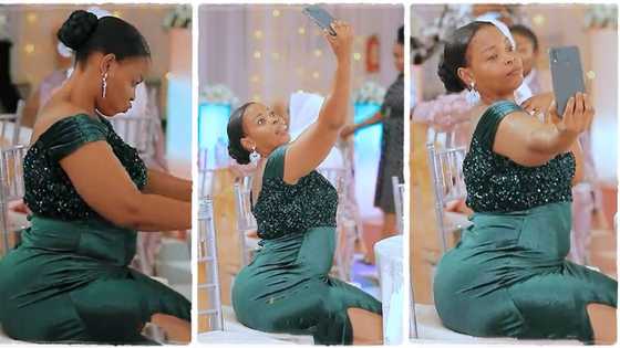 "She is my kind of woman": Elegant lady gently shakes waist while sitting down during party, video goes viral