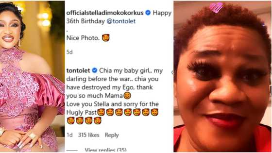 Sorry for the ugly past: Tonto Dikeh and Stella Dimokokorkus settle long-time beef, fans react