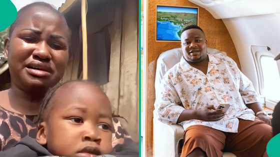 Cubana CP's 'baby mama' heaps curses, insists he's the father of her child: "Can't do DNA in Naija"