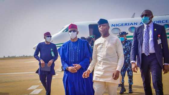 Kaduna train attack: Osinbajo cancels trip to Lagos for Tinubu's birthday, visits northwest state