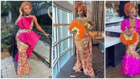 Asoebi fashion: 10 ladies prove orange and pink combo is powerful and classy