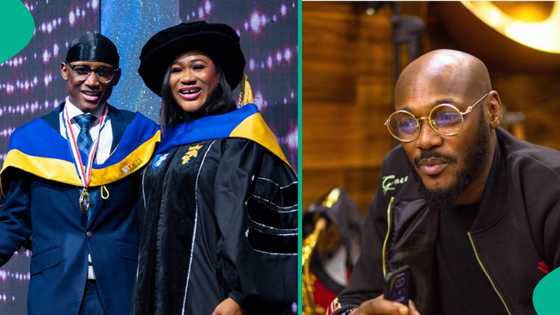 Sunmbo Adeoye rejoices as son Nino Idibia graduates top of his class at Bible School