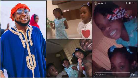 Davido spends time with his children, 2 baby mamas as they vacation in Ghana, Nigerians react