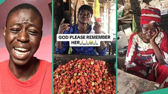 Man breaks down in tears seeing his mum still selling pepper after many years: "God remember her"