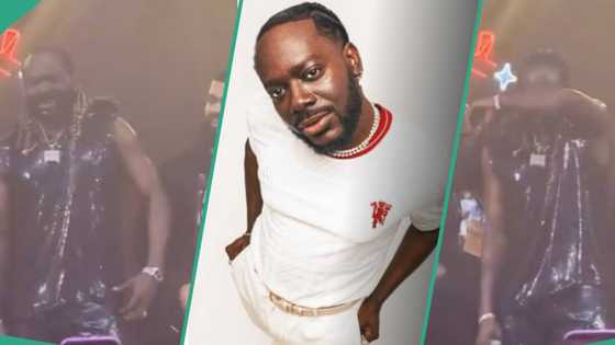 “Emotional man”: Adekunle Gold breaks down in tears as oyinbo fans make him cry on stage