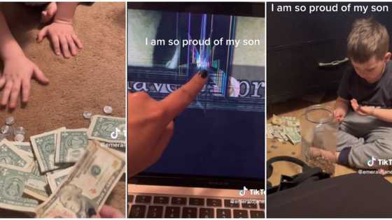 "I'm so proud of him": Mum awed in video as little son gives her all his savings for her cracked MacBook