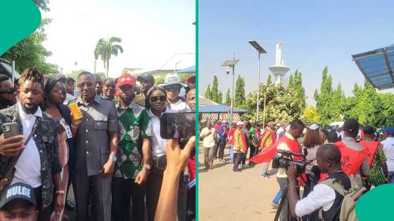 Despite meeting Tinubu, NLC members stage protest over insecurity, photos trend