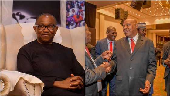 NBA Conference: Watch moment Peter Obi claps for Shettima