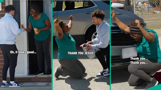 Nigerian single mum struggling in Canada gets N107 million and new car from white man, she rejoices