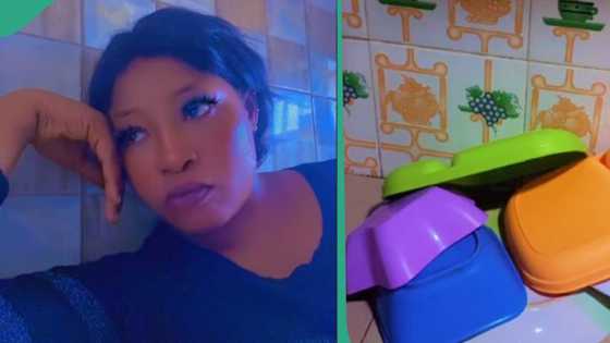 Nigerian mum shares outcome after her 9-year-old son helped her wash plates, video generates buzz