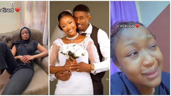 "Leave if you can please": Fine lady who got married during ASUU strike shares sad photos, says she is tired