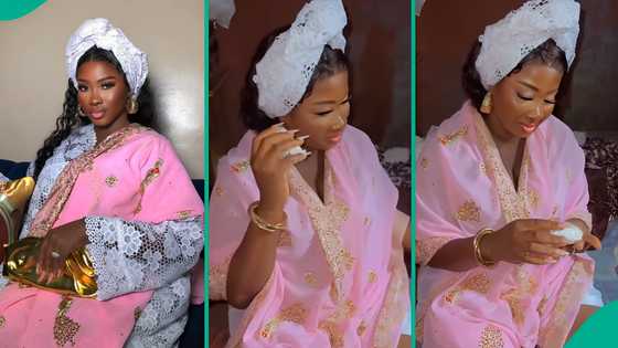 Lady shows unusual gift her friend wrapped and gave her on introduction day: “You no quick open am”