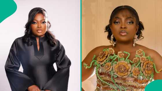 Funke Akindele replies man who slammed her for wearing ring on wedding finger: “The audacity”