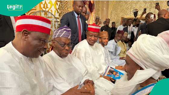 Nadin sarauta: Obasanjo, Kwankwaso, Tambuwal, sun je fadar Sanusi II aKano