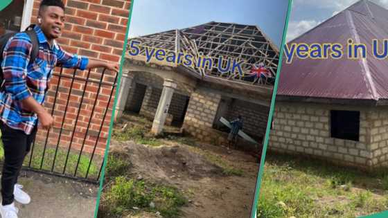 After 5 years of living in UK, man gathers his savings, builds house back home, shows building plan