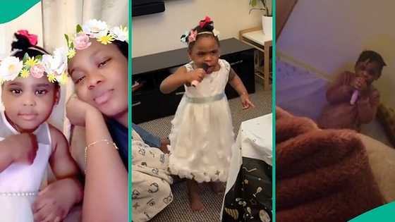 Nigerian lady buys microphone for niece to get back at sister who annoyed her, video goes viral