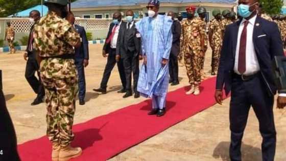Yanzu-Yanzu: Shugaban Ƙasa Muhammadu Buhari Ya Dira Maiduguri