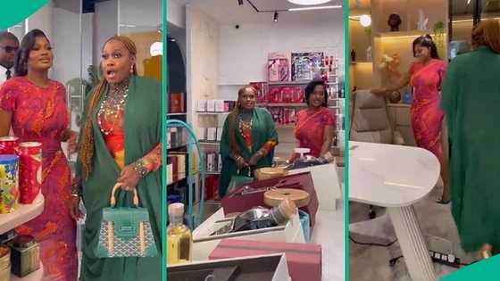Nigerian lady takes mother to multimillion naira new store in video, her reaction melts hearts