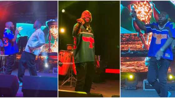 “He dey give joy”: Videos as Davido gets crowd screaming while performing in Botswana at Forbes Under 30 event