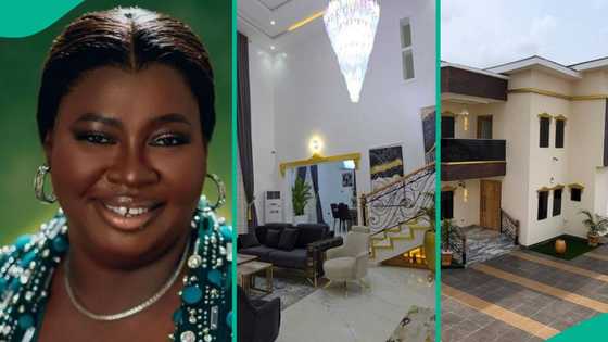 Lizzy Gold, Destiny Etiko, others in awe as Uche Nancy acquires multi-million naira mansion