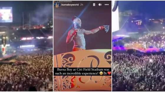 "Another one": Burna Boy makes history, sells out 41K CitiField, New York stadium, U.S celebs attend