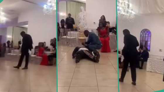 Video emerges as man collapses while dancing at friend's wedding, Nigerians react