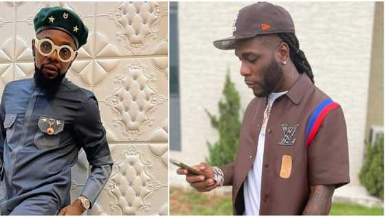 Burna Boy gifts Patoranking huge stash of cash as birthday gift, they exchange brotherly hug in cute video
