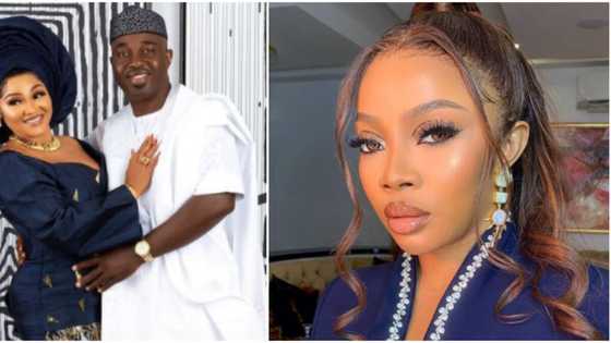 When they took your own you wrote a book: Nigerians drag Toke Makinwa for gushing over Mercy Aigbe and Adekaz