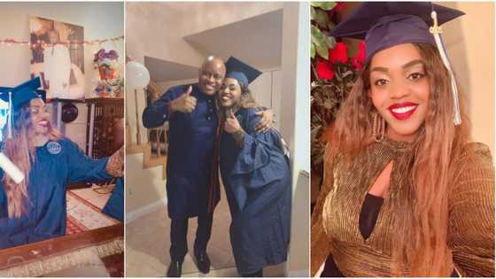 Nigerian man gushes over daughter who bagged 2 first class degrees, 4.0 GPA in her MBA