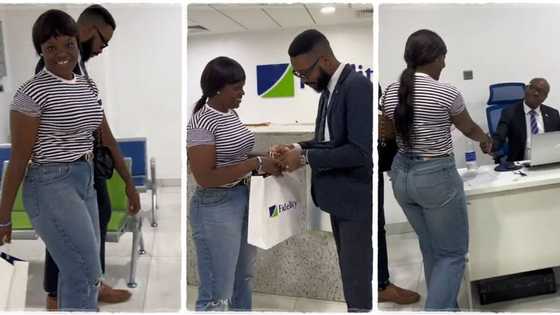 "When OBO gives you $10k": Eko Hotel staff Ngozi gets special reception at bank, opens dollar account