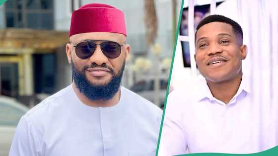 Reactions trail Yul Edochie's birthday wish to Pastor Jerry Eze: "Light and darkness no dey mix"