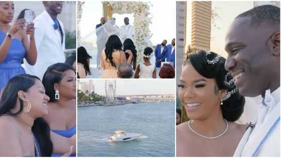 I didn't know what to get you: Bride says as she gifts groom a yacht on their wedding day, video goes viral