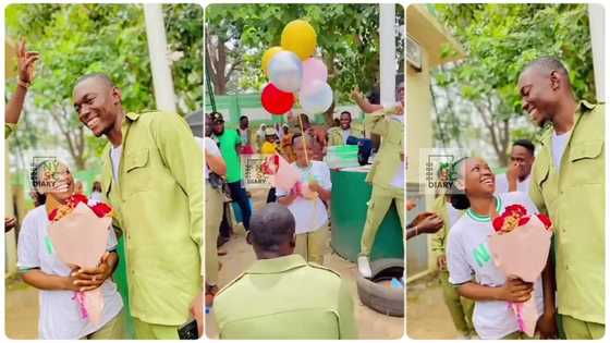 "500k dey wait for them": Corps member proposes to girl at POP, causes stir