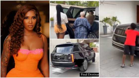 Tiwa Savage buys new Range Rover, her mum and son’s touching reactions melt hearts: “She works hard”