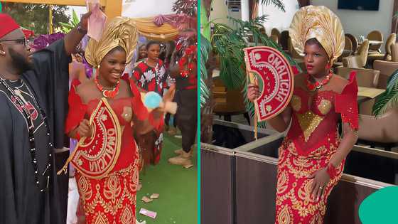 Video: Lady rejoices as she finally marries at 32 after 8 marriage disappointments and 5 breakups