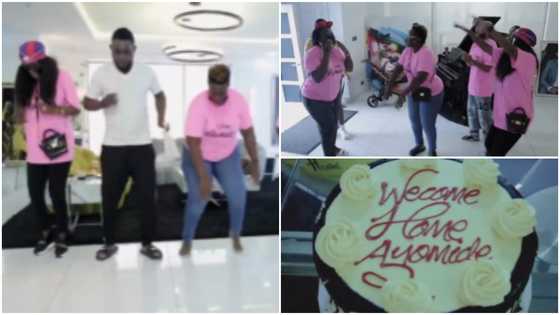 AY dances as family, friends throw special welcome party with matching shirts, decoration for 2nd child