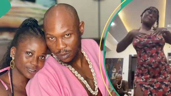 Seun Kuti's wife's steamy dance moves in hubby's presence spurs reactions: "Why did she post it?"