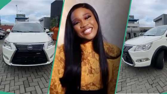 BBNaija All Stars: CeeC screams in excitement as she rides brand new car she won during task