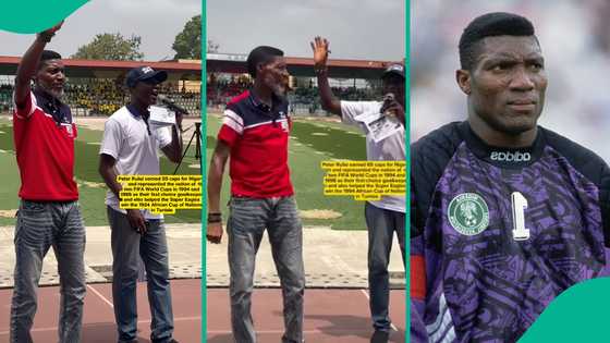 Peter Rufai: Journalist releases rare video of Super Eagles goalkeeper before he died, people react