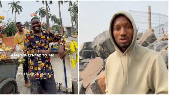 Grace found him: Ice cream seller gets N5k in cute video for singing birthday song for a random stranger