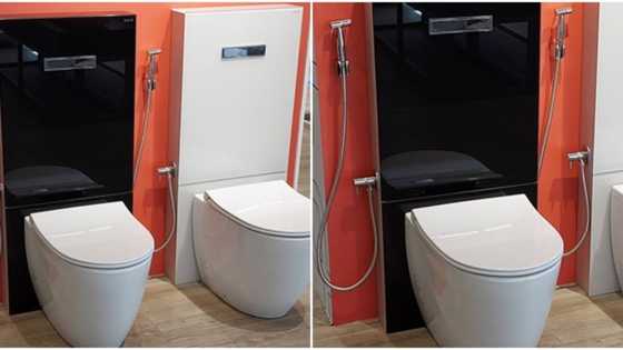 Huge reactions as Nigerian man shares photos of his luxurious toilet that costs 700k