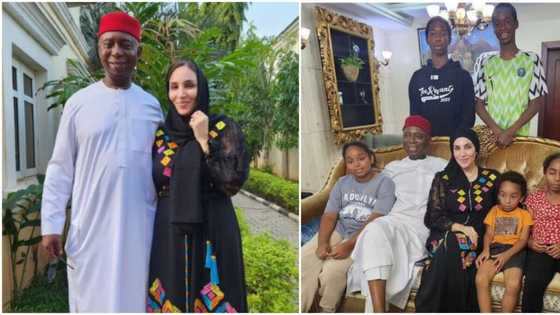 'Yafi Son Wannar Matar': Nwoko Ya Wallafa Hotunan Sallah Da Matarsa 'Yar Morocco, Mutane Sun Soki Regina Daniels